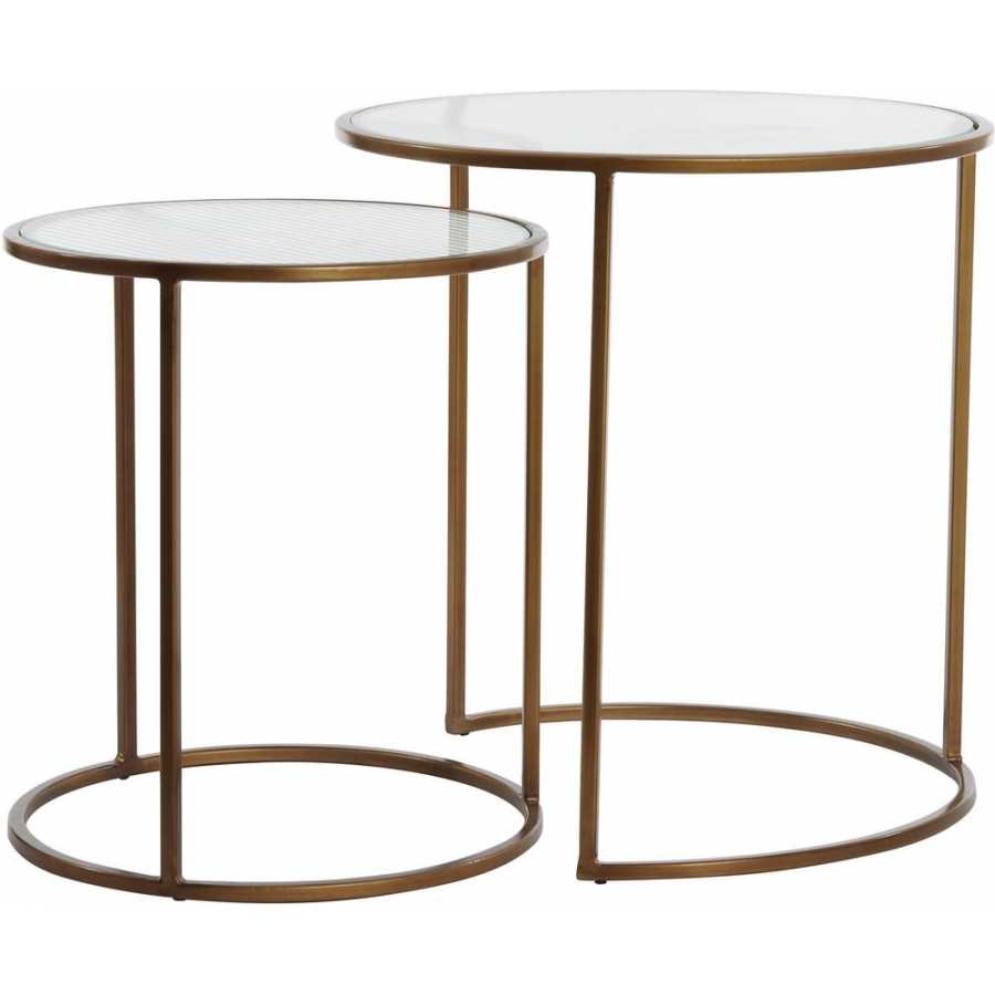 Light and Living Ferati Nest of Side Tables - Set of 2