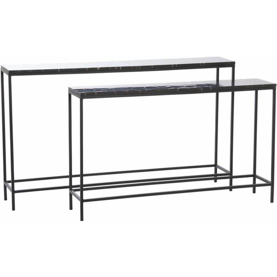 Light and Living Morena Nest of Console Tables - Set of 2