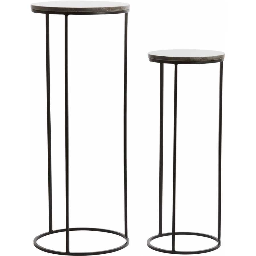 Light and Living Laica Nest of High Side Tables - Set of 2