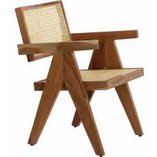 Light and Living Morazan Lounge Chair - Brown & Natural