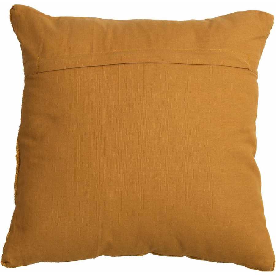 Light and Living Ruhla Square Cushion - Mustard