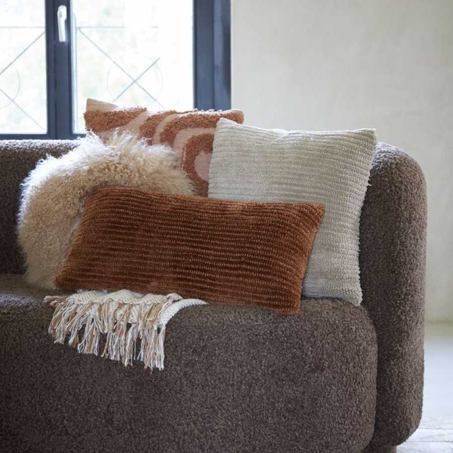 Light and Living Roby Square Cushion - Beige