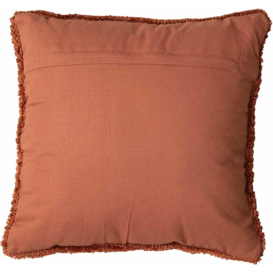 Light and Living Roby Square Cushion - Rust