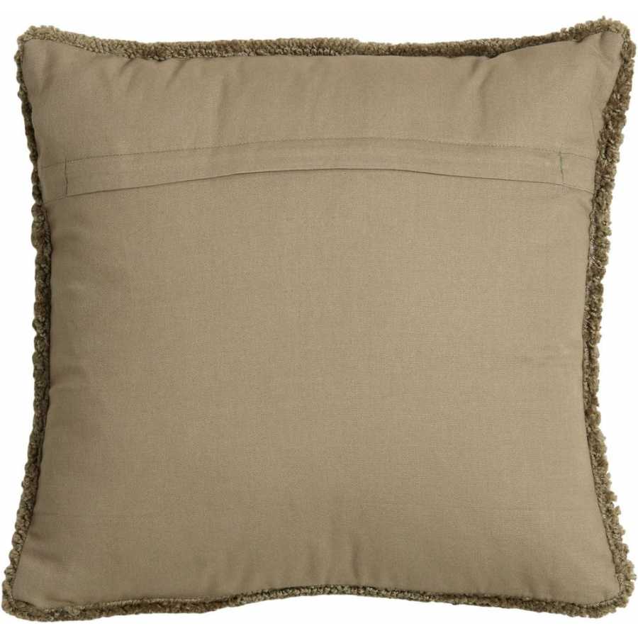 Light and Living Roby Square Cushion - Green