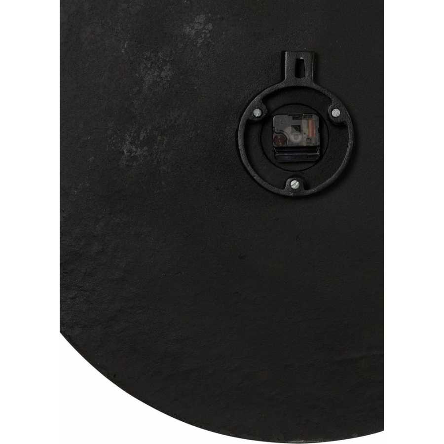 Light and Living Cervino Wall Clock - Antique Black - Large