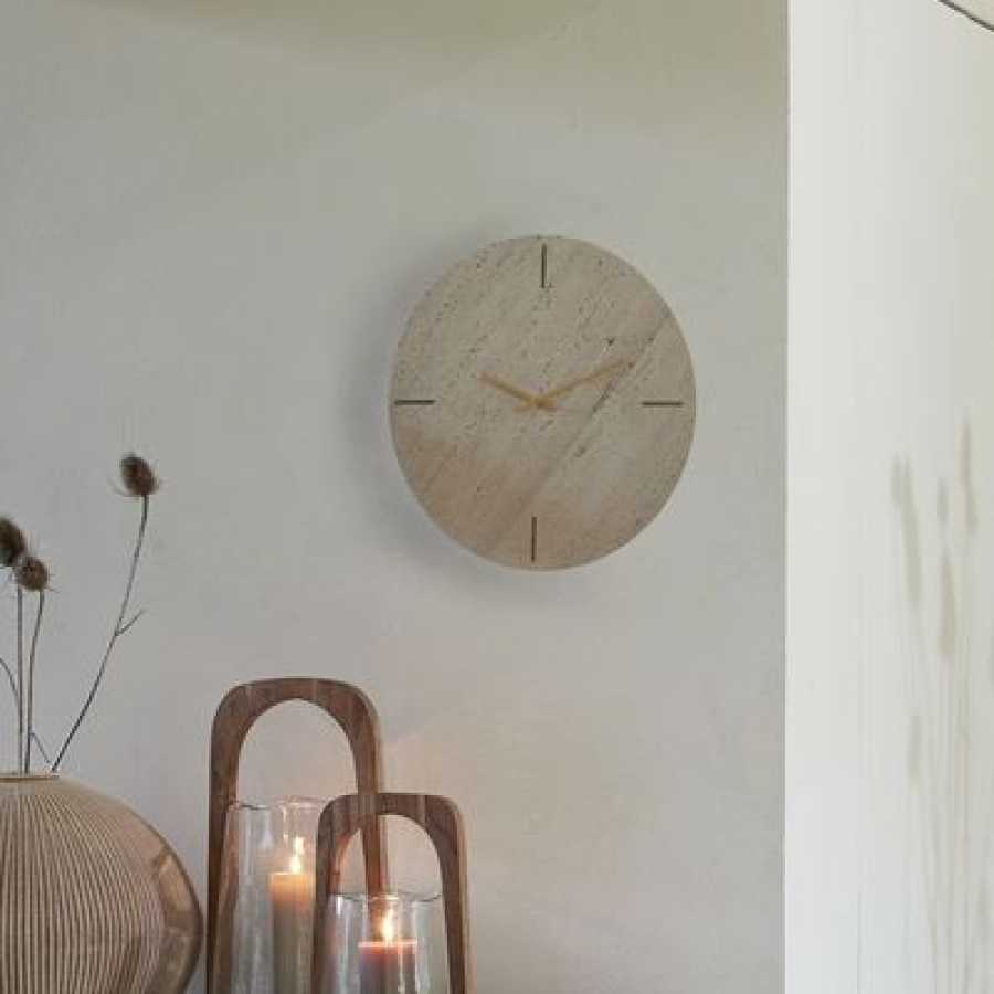Light and Living Jenay Wall Clock - Sand