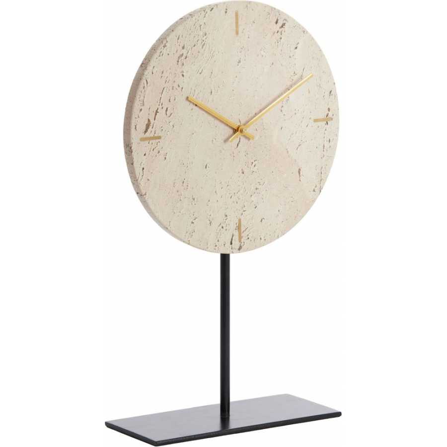 Light and Living Jenay Table Clock - Sand