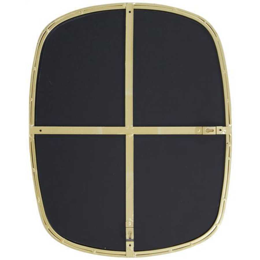 Light and Living Labro Wall Mirror - Clear & Gold