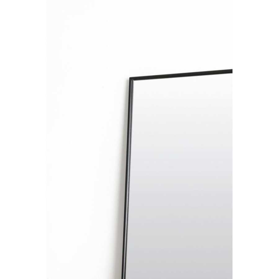 Light and Living Zeneta Full Length Mirror - Clear & Black - Small
