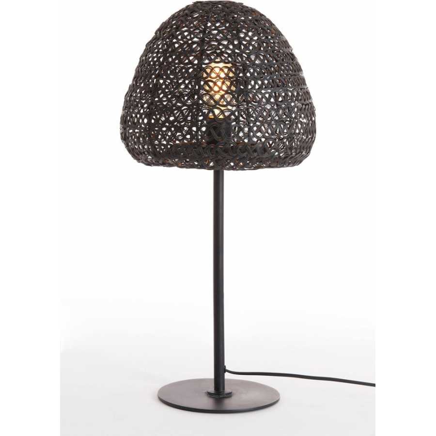 Light and Living Finou Table Lamp - Matt Black