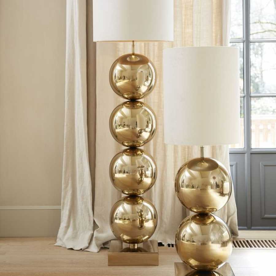 Light and Living Lovis Floor Lamp Base - Light Gold