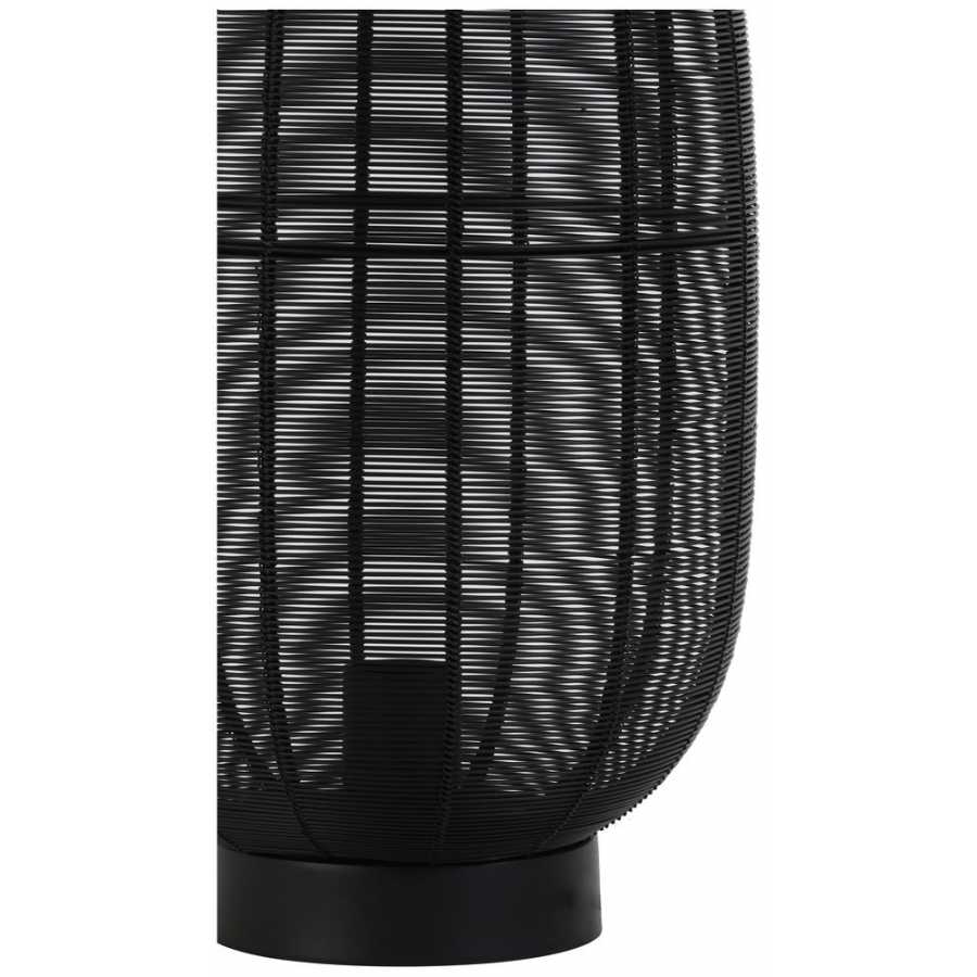 Light and Living Ophra Table Lamp - Black - Large