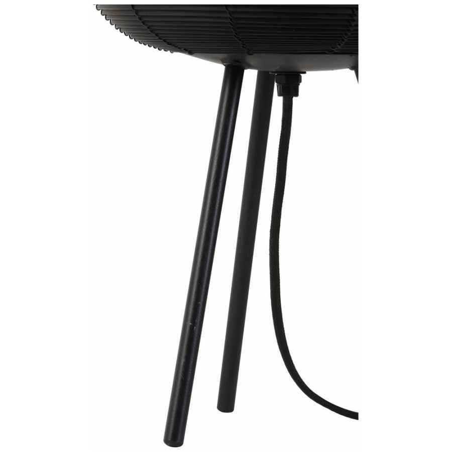 Light and Living Tomek Table Lamp - Black - Large