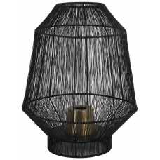 Light and Living Vitora Table Lamp - Black