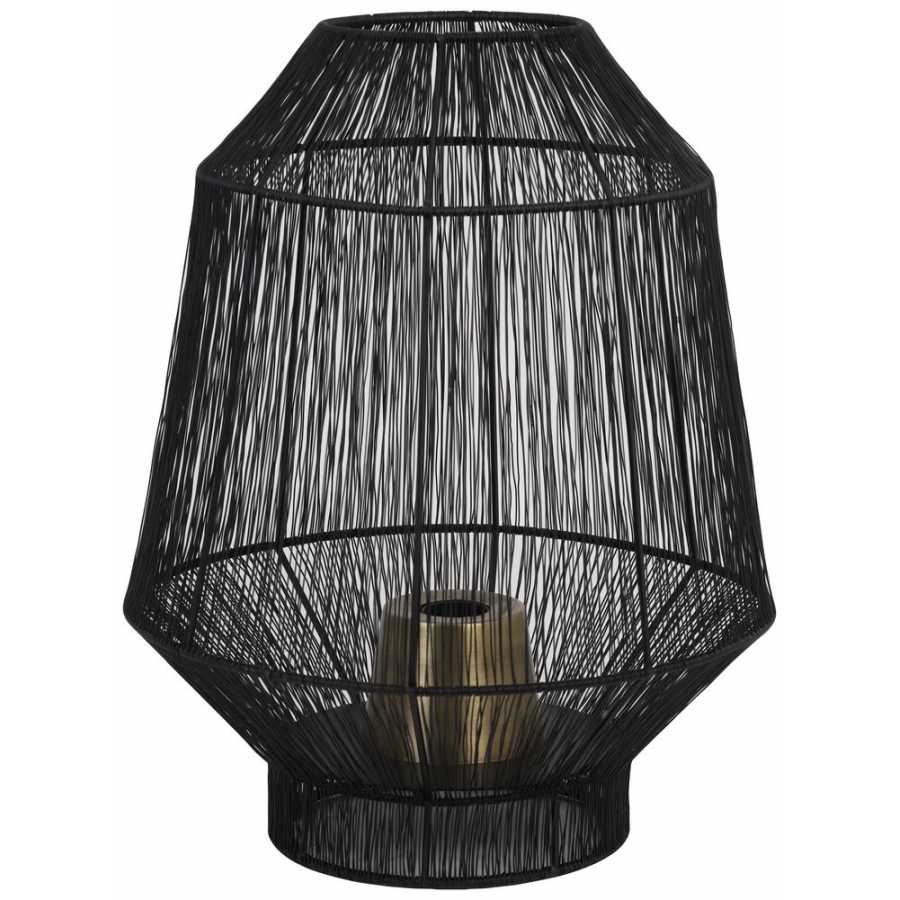 Light and Living Vitora Table Lamp - Black - Small