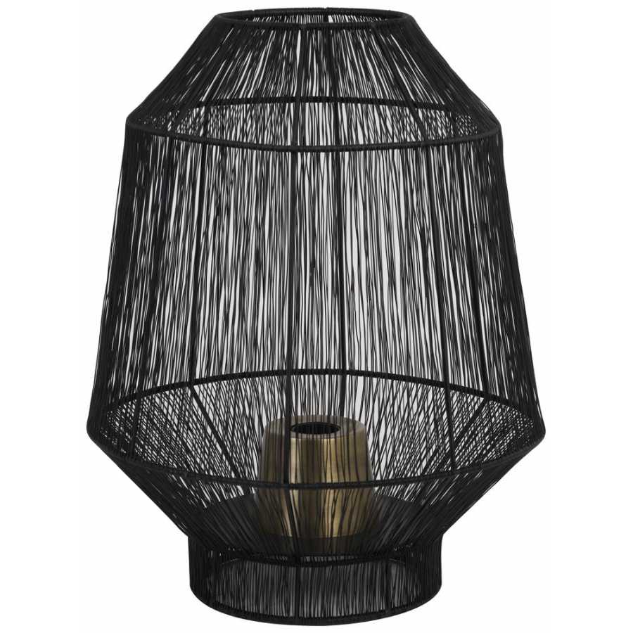 Light and Living Vitora Table Lamp - Black - Large