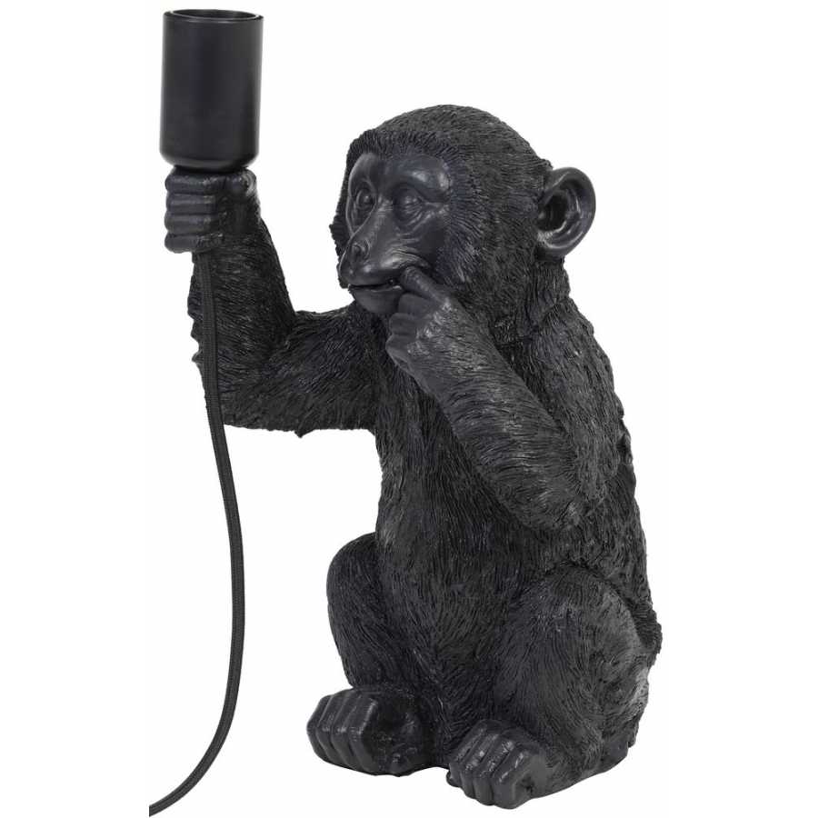 Light and Living Monkey Table Lamp - Black