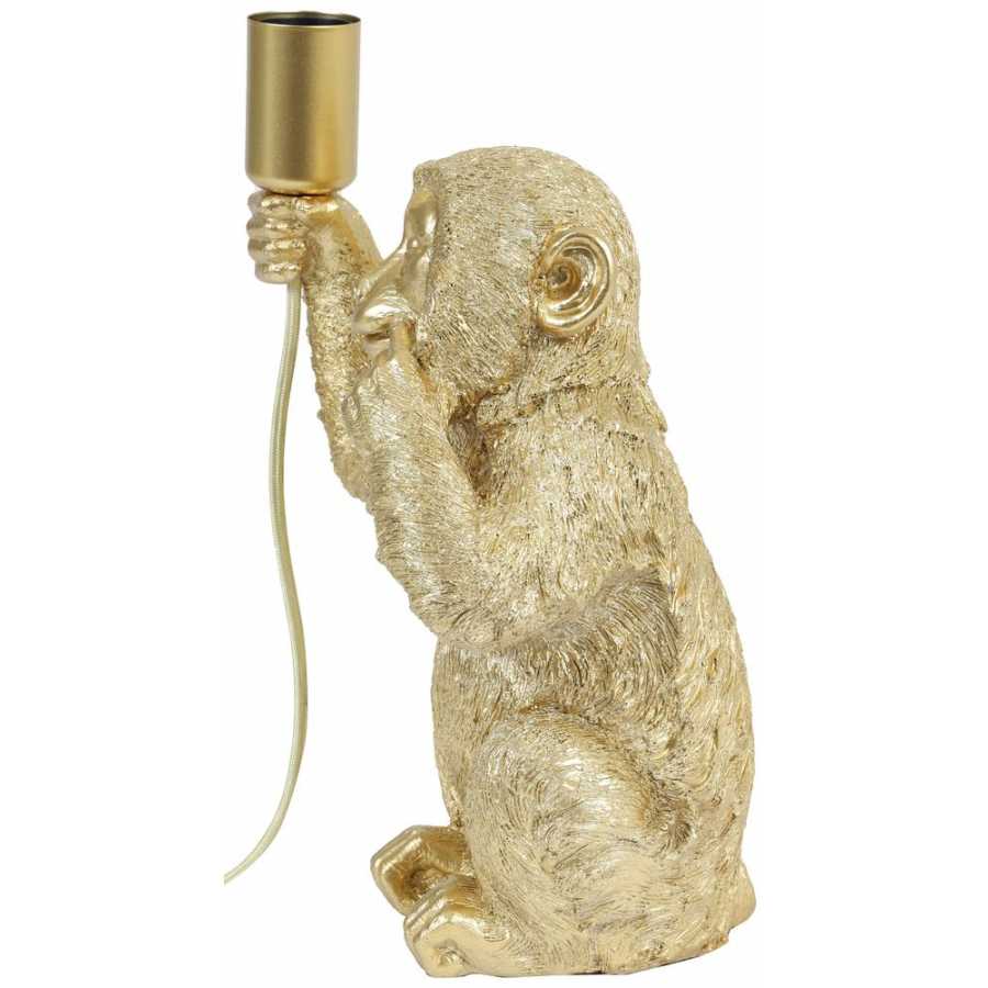 Light and Living Monkey Table Lamp - Gold