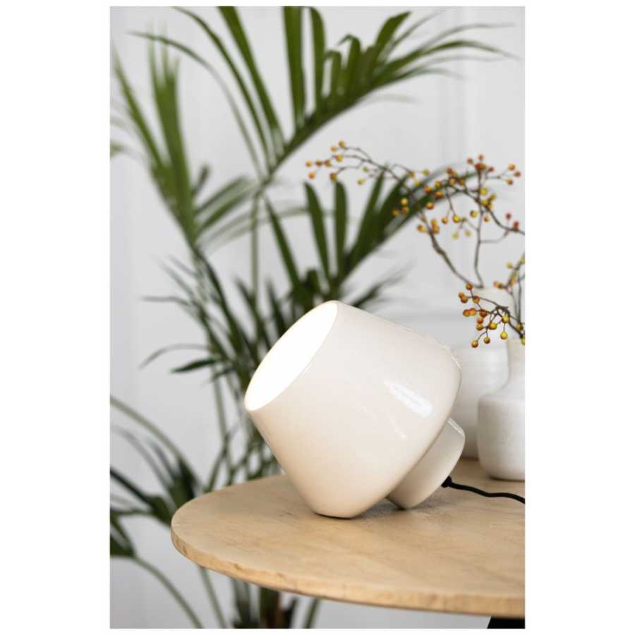 Light and Living Souma Table Lamp - White - Large