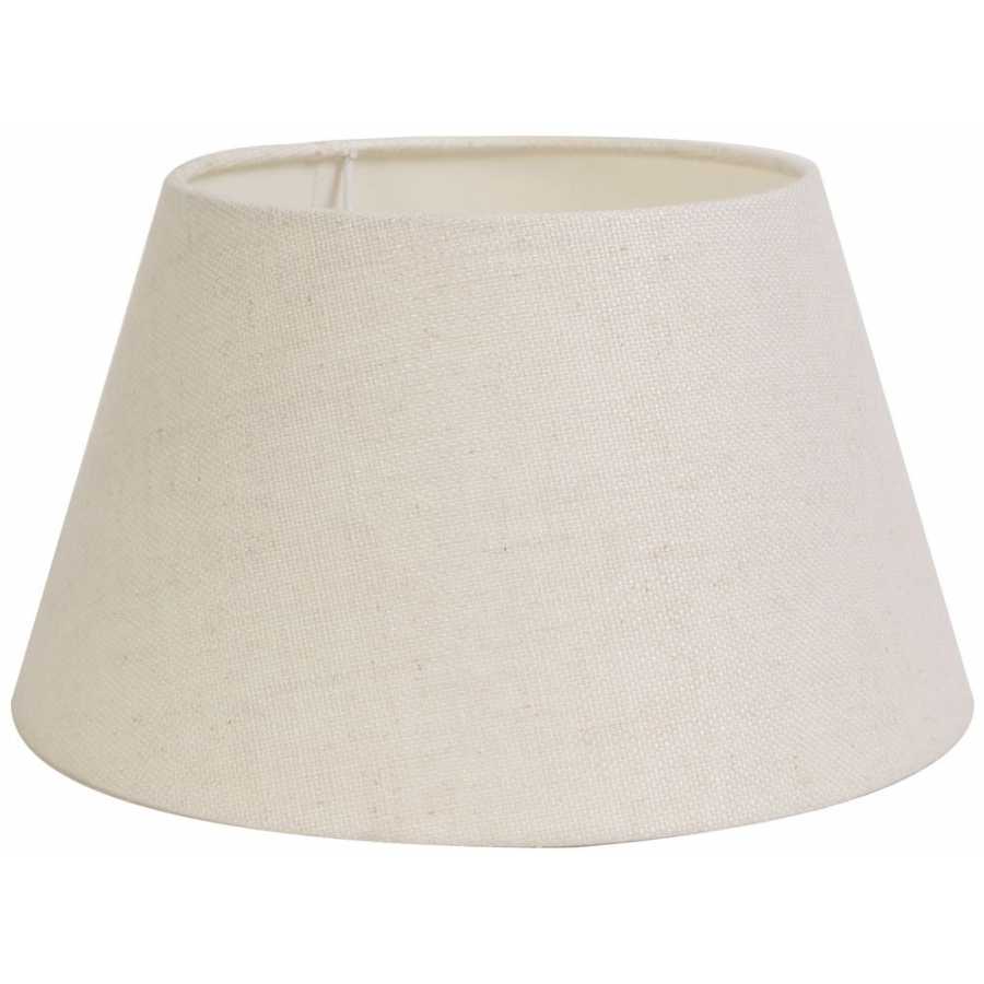 Light and Living Livigno Cone Lamp Shade - Egg White - H: 22cm x Dia: 40cm