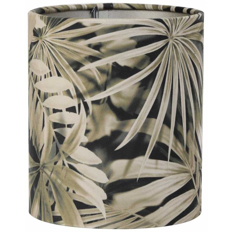 Light and Living Velours Palm Cylinder Lamp Shade