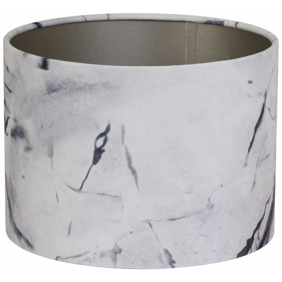 Light and Living Marble Round Lamp Shade - Grey
