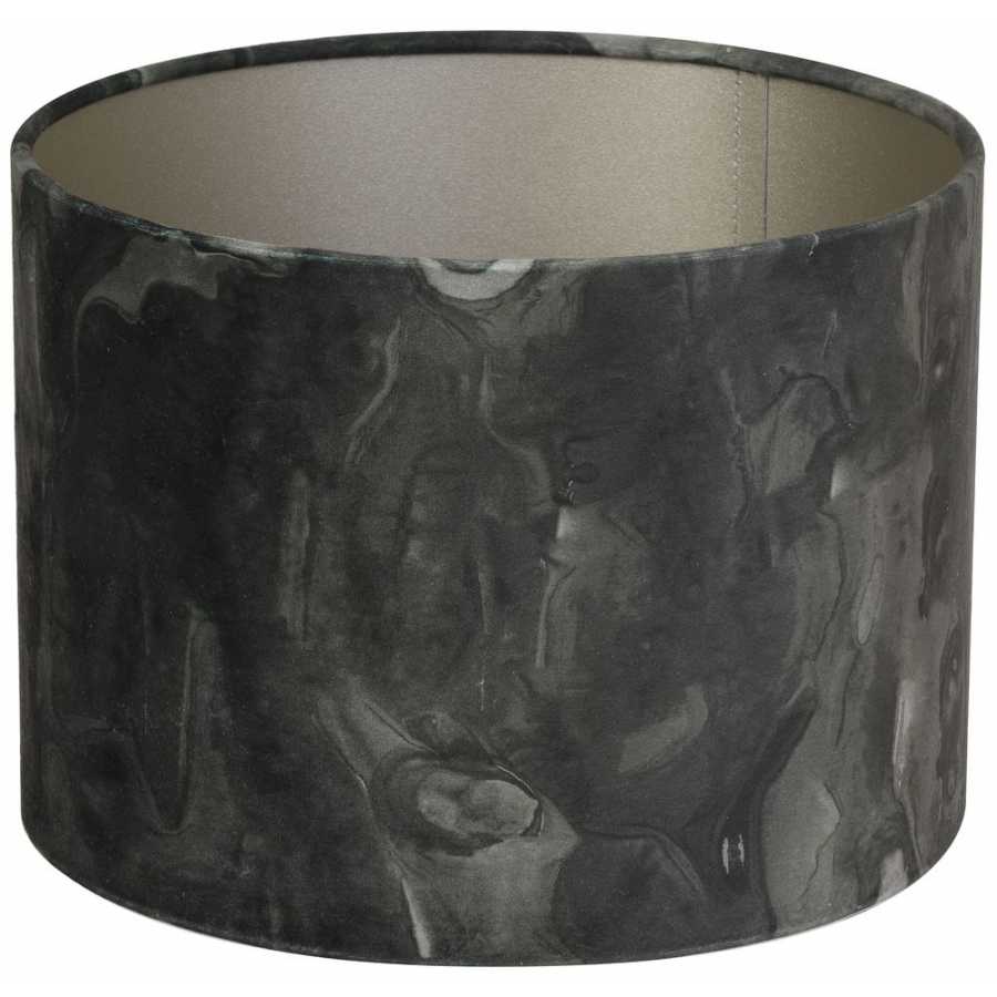 Light and Living Marble Round Lamp Shade - Anthracite