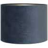 Light and Living Velours Round Lamp Shade - Dusty Blue