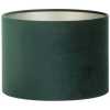 Light and Living Velours Round Lamp Shade - Dutch Green