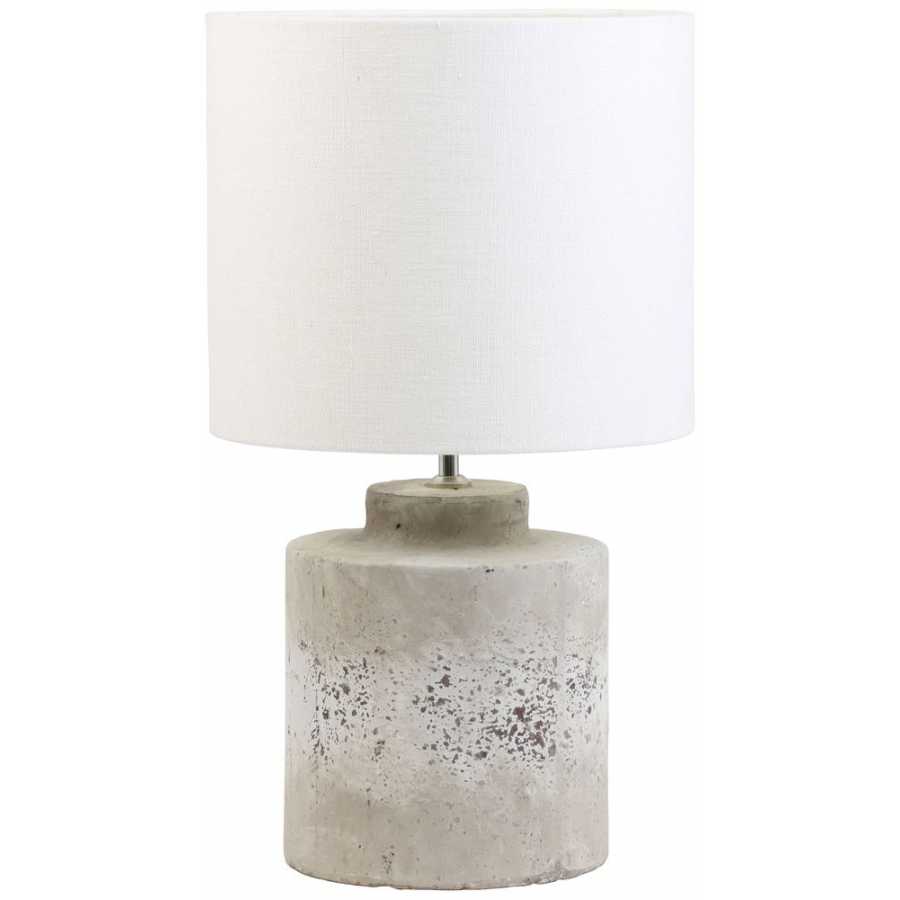 Light and Living Livigno Round Lamp Shade - Egg White - H: 30cm x Dia: 35cm
