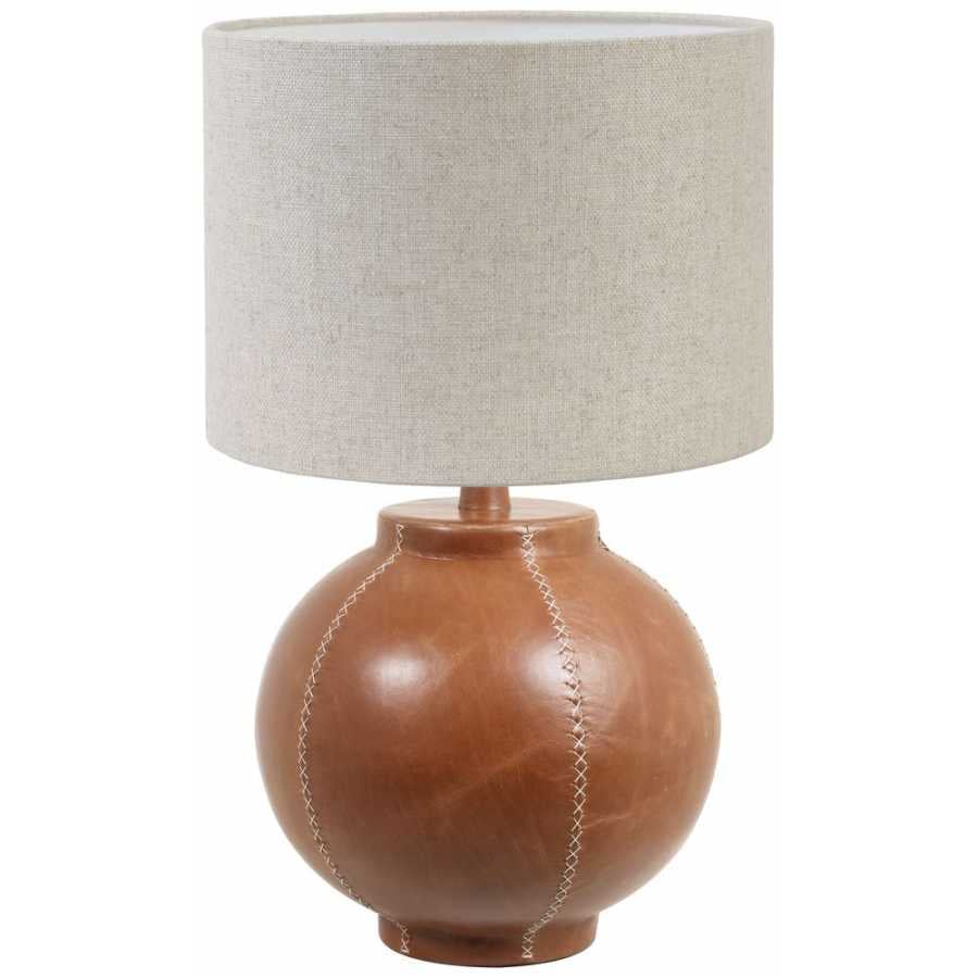 Light and Living Livigno Round Lamp Shade - Natural - H: 30cm x Dia: 40cm