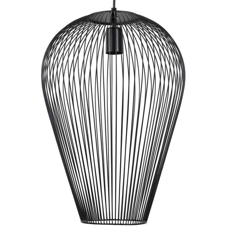 Light and Living Abby Pendant Light - Black - Extra Large
