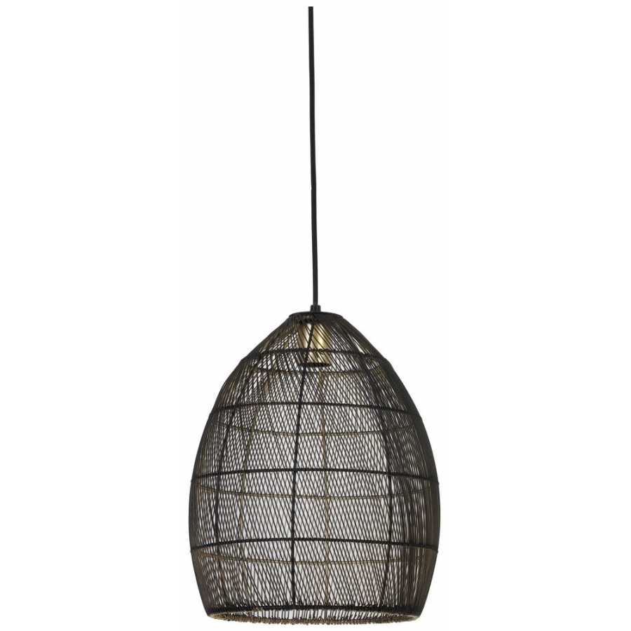 Light and Living Meya Pendant Light - Black - Large