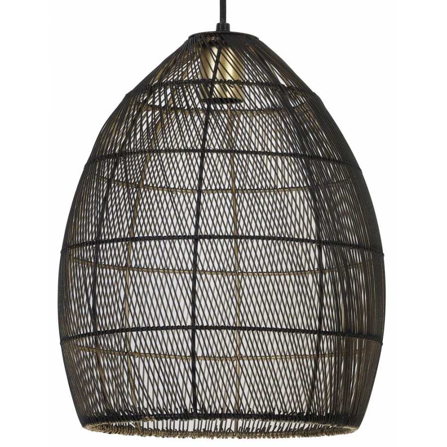 Light and Living Meya Pendant Light - Black - Large