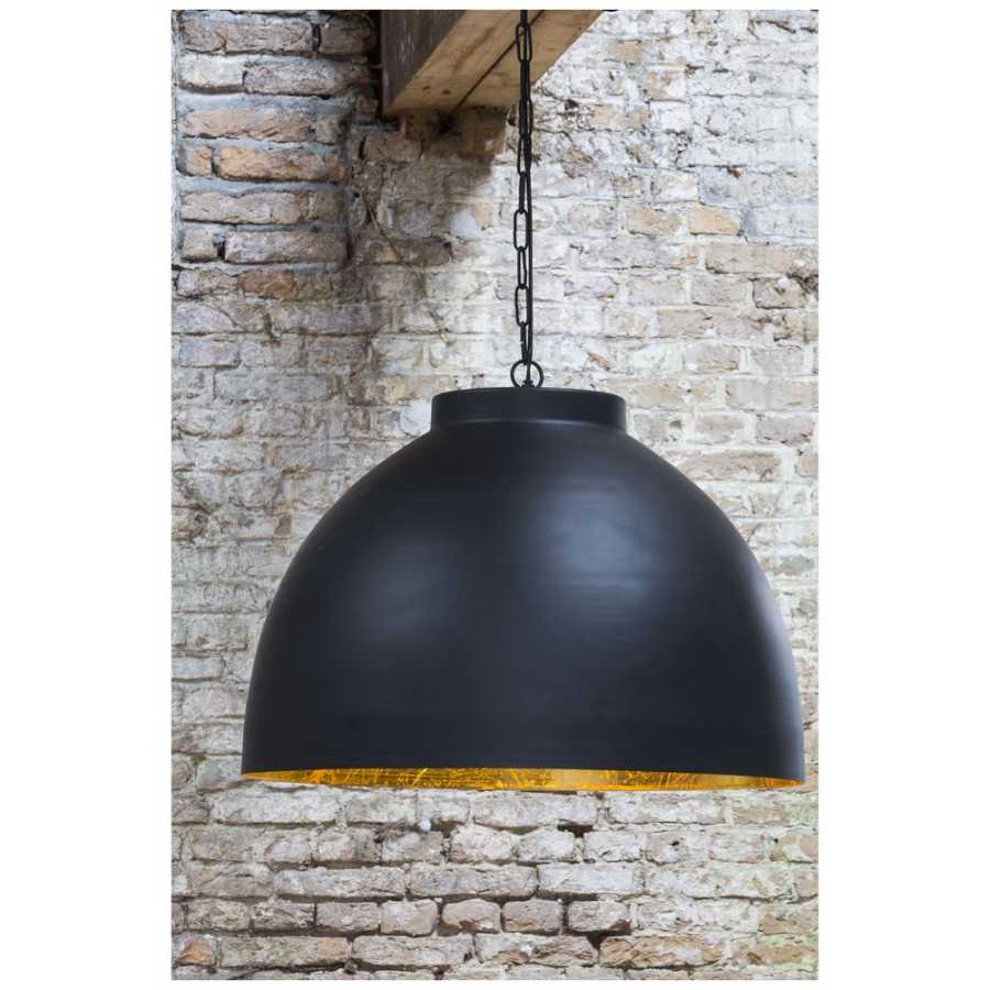 Light and Living Kylie Pendant Light With Chain - Black & Gold