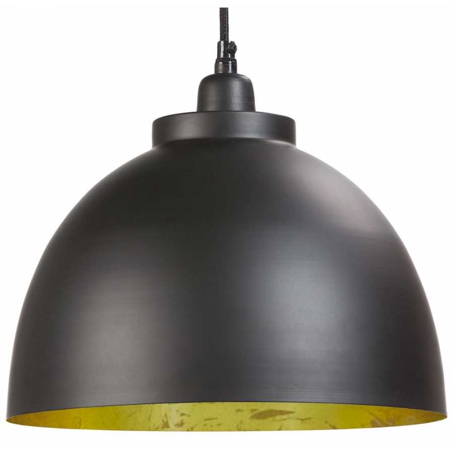 Light and Living Kylie Pendant Light - Black & Gold - Small