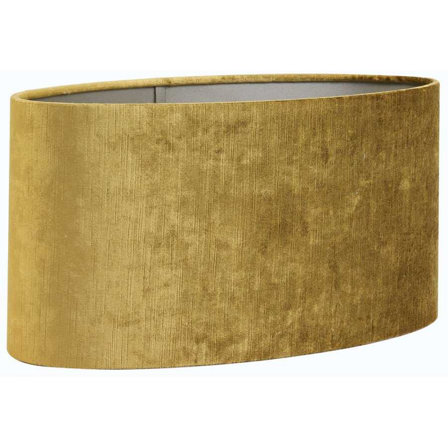 Light and Living Gemstone Oval Lamp Shade - Gold