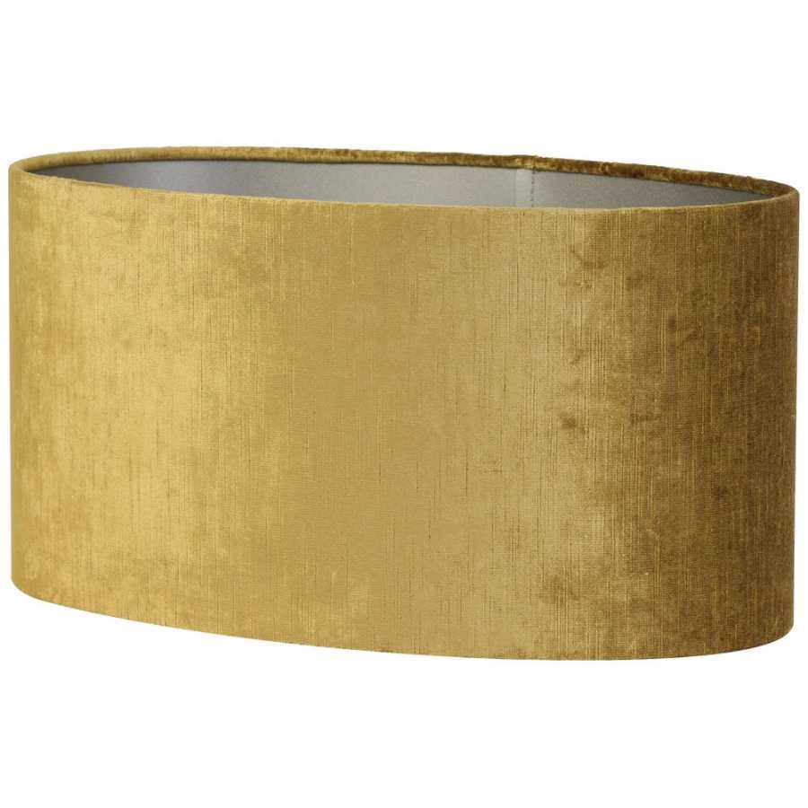 Light and Living Gemstone Oval Lamp Shade - Gold