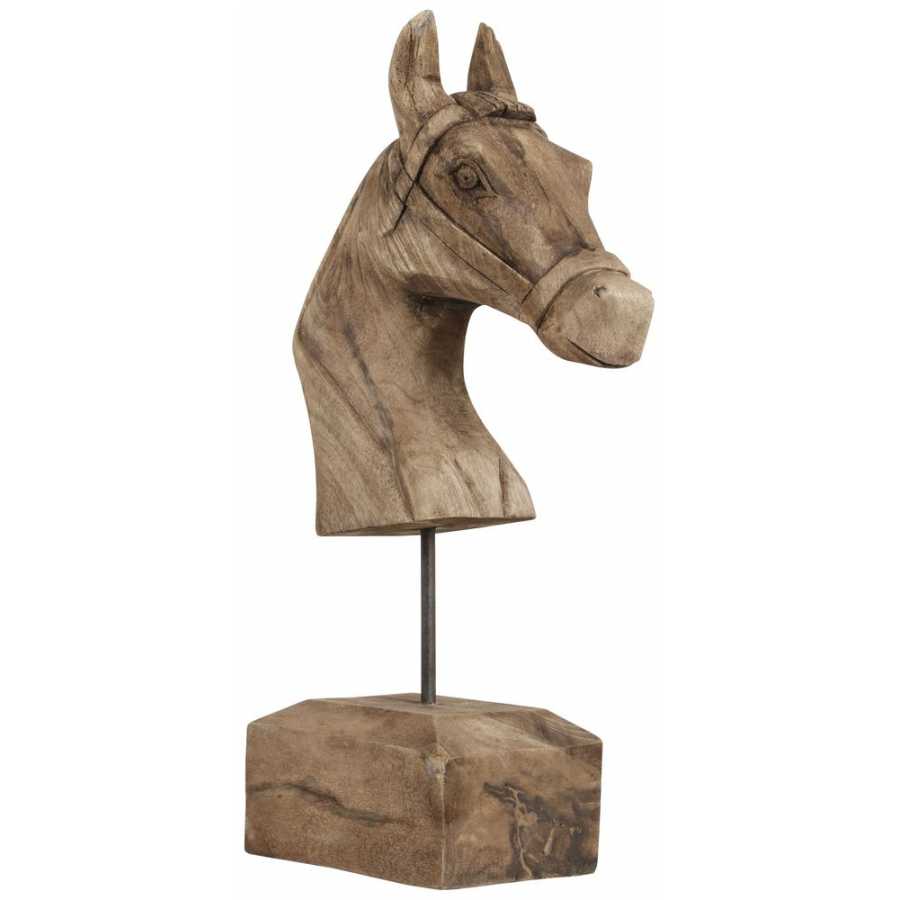 Light and Living Horse Head Ornament - Brown