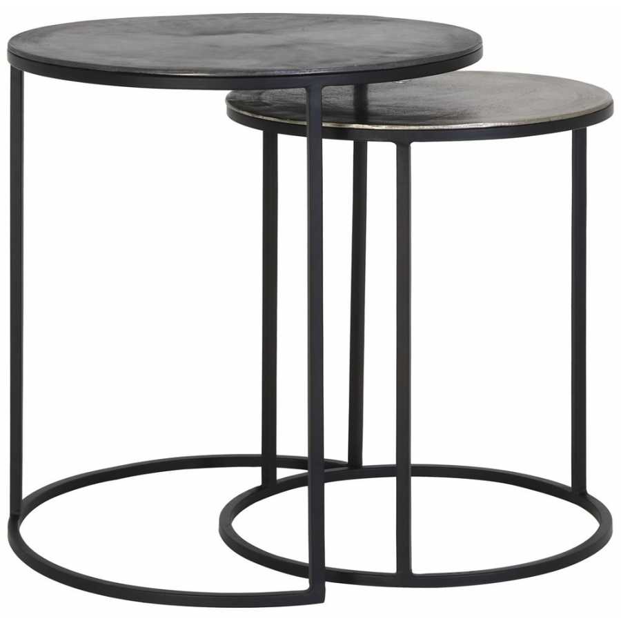Light and Living Talca Side Tables - Set of 2 - Grey