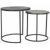 Light and Living Talca Nest of Side Tables - Set of 2 - Grey