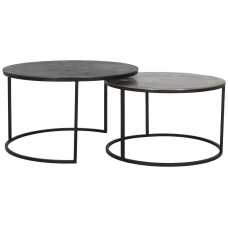 Light and Living Talca Nest of Coffee Tables - Set of 2 - Grey