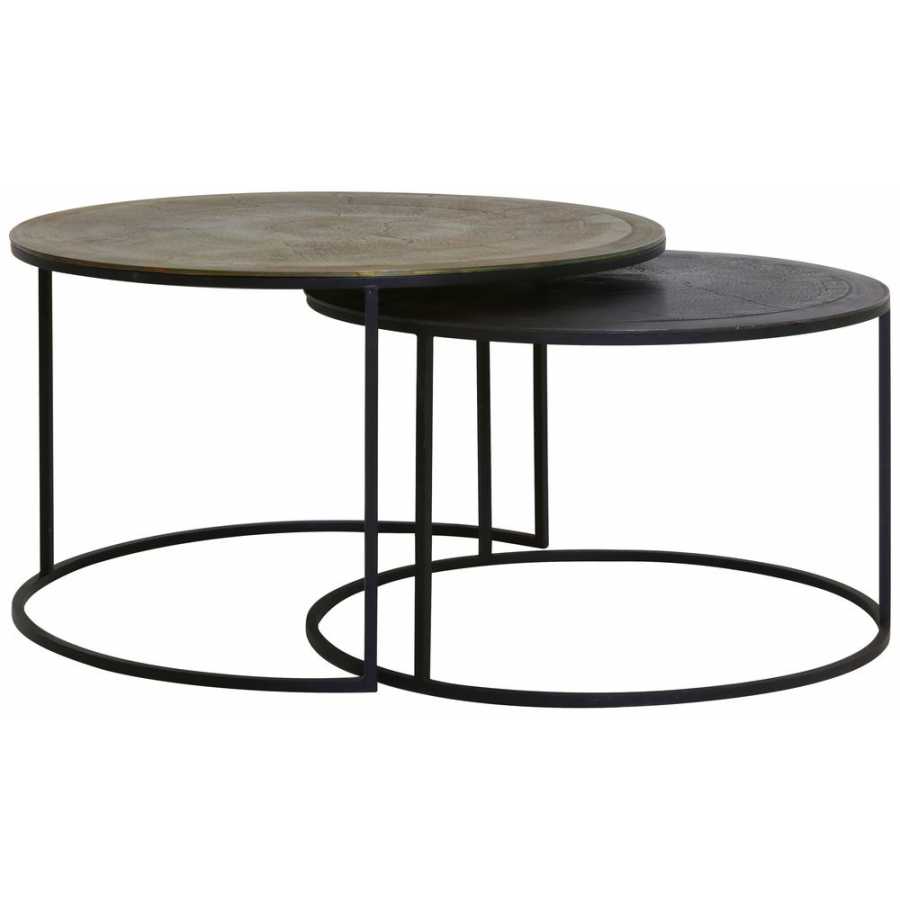 Light and Living Talca Coffee Tables - Set of 2 - Bronze