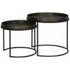 Light and Living Copan Nest of Side Tables - Set of 2 - Bronze