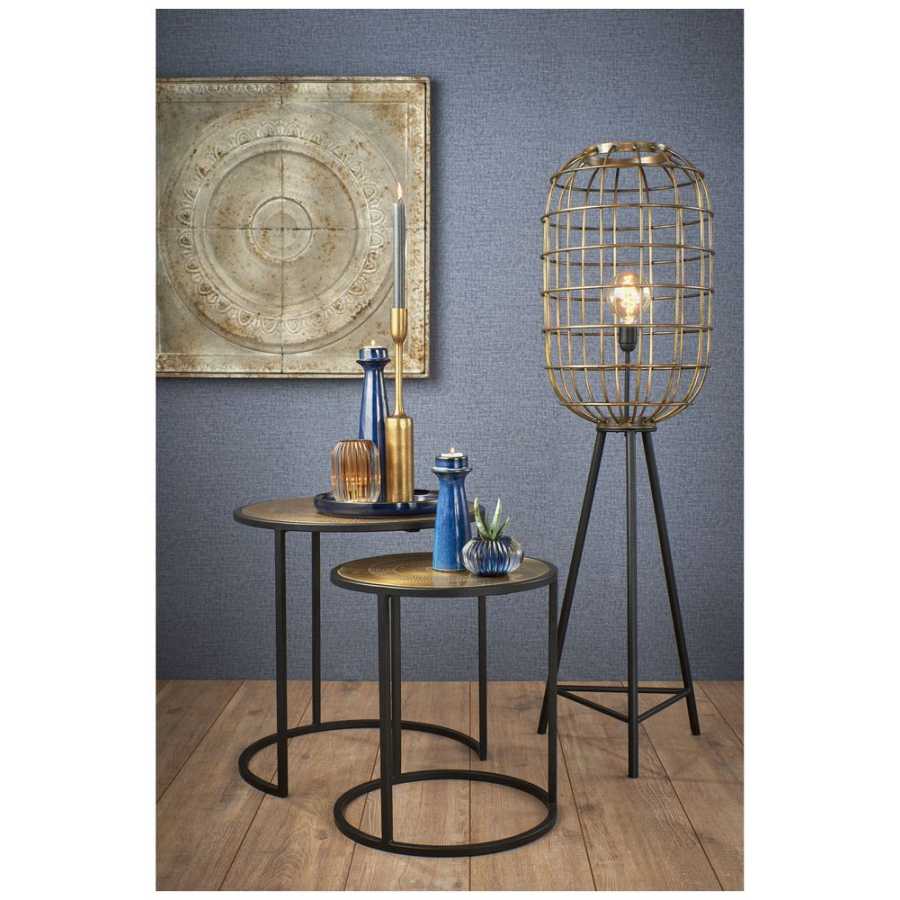 Light and Living Kome Side Tables - Set of 2