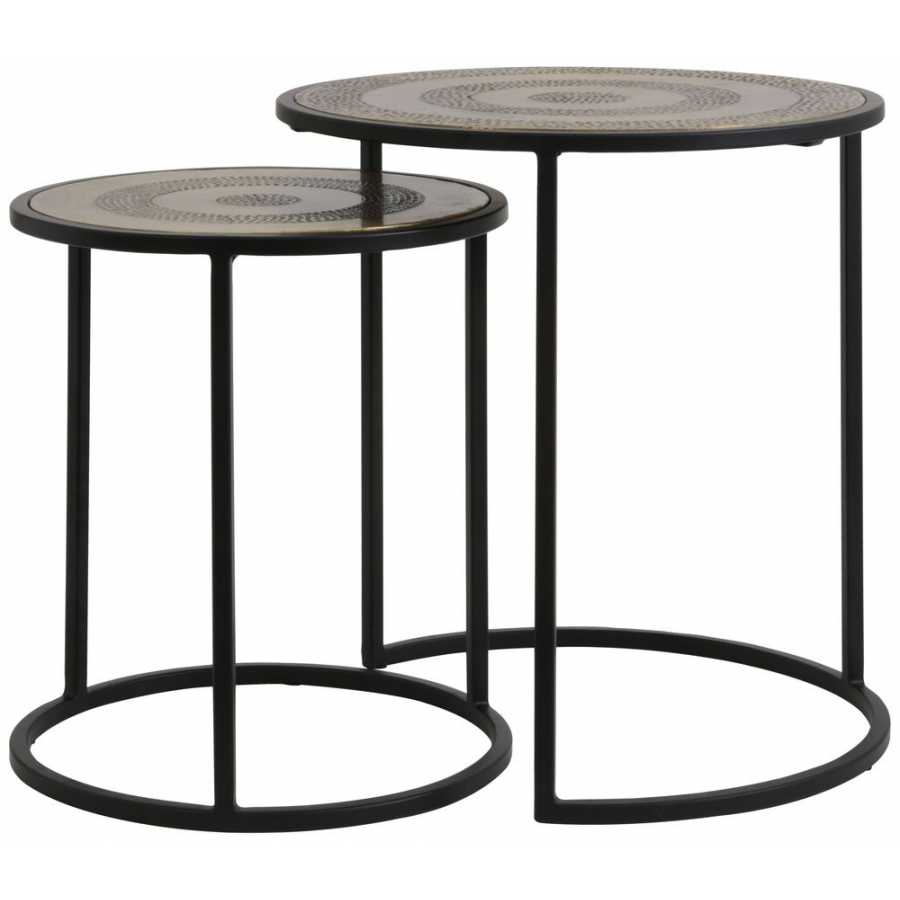 Light and Living Kome Side Tables - Set of 2