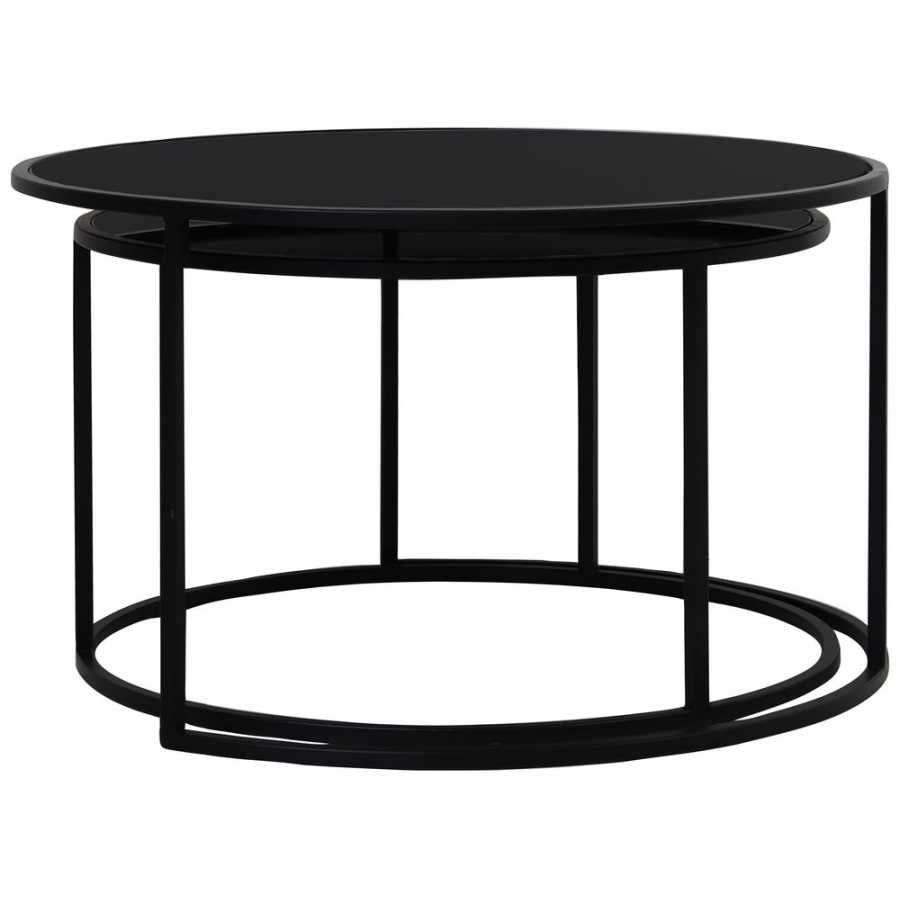 Light and Living Duarte Coffee Tables - Set of 2 - Black