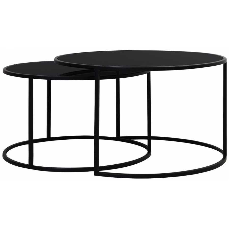 Light and Living Duarte Coffee Tables - Set of 2 - Black