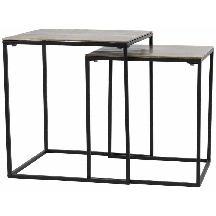 Light and Living Banos Side Tables - Set of 2 - Bronze