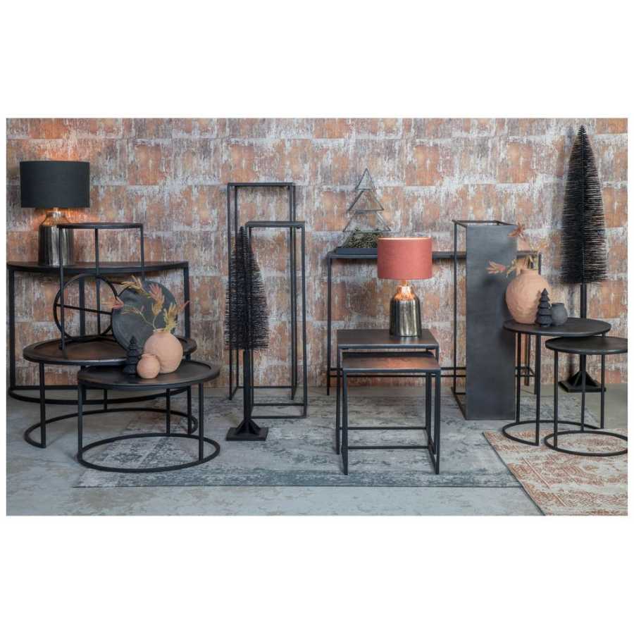 Light and Living Banos Side Tables - Set of 2 - Black